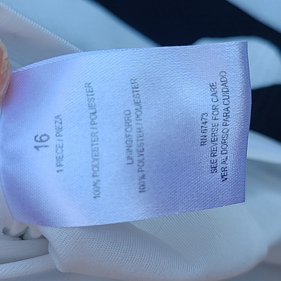 Julian Taylor New York Black and White Patterned Sleeveless Dress Size 16 - Picture 9 of 9